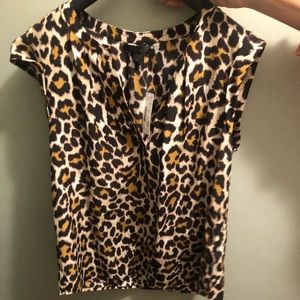 Animal print blouse